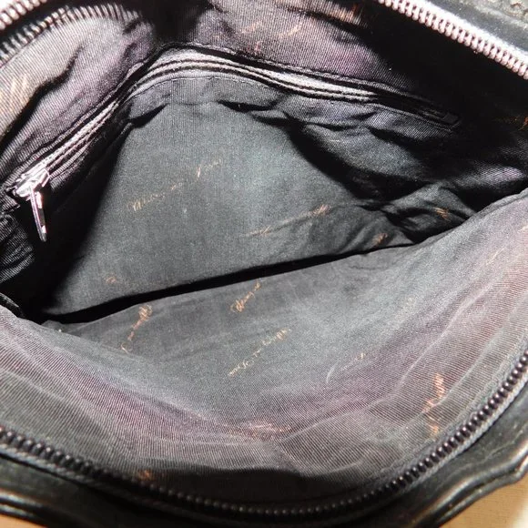 Vintage Whiting & Davis Black Metal Mesh Crossbody Evening Bag Purse - Picture 7 of 10